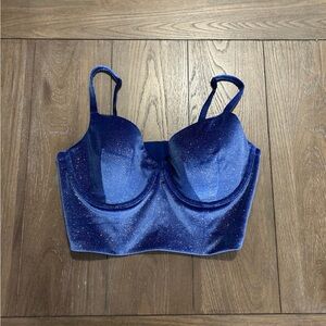 Victoria's Secret Sparkling Blue Bustier